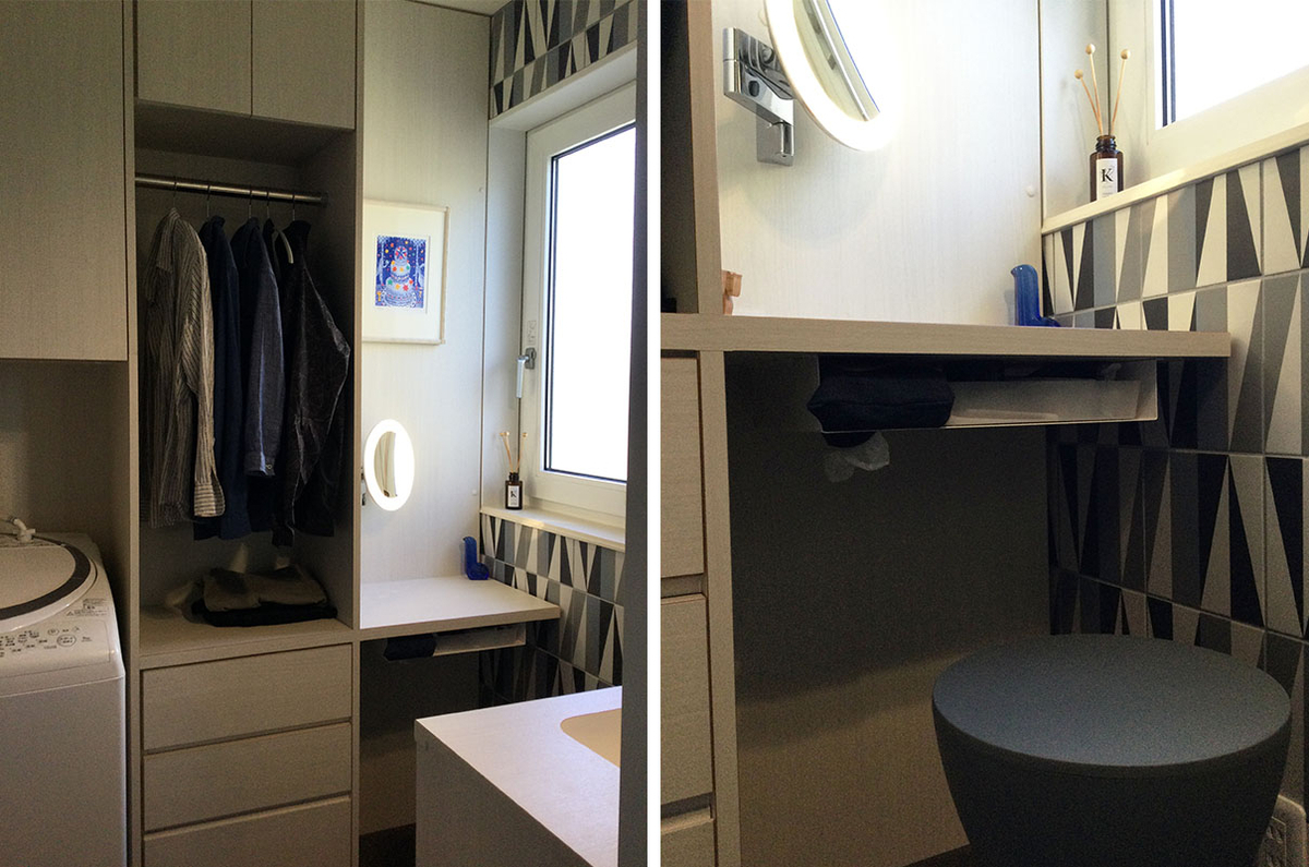 洗面脱衣室の収納計画