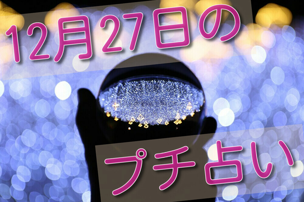 19年12月27日 誕生花 誕生石もいれてみました タロット占術師 真湖の365日占い