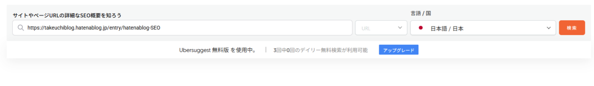 SEO対策を充実させるさせるためUbersuggestでキーワード調査をしている