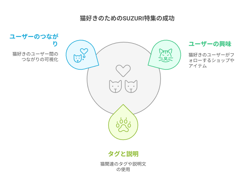 スズリの「猫」に関する特集・枠についての説明