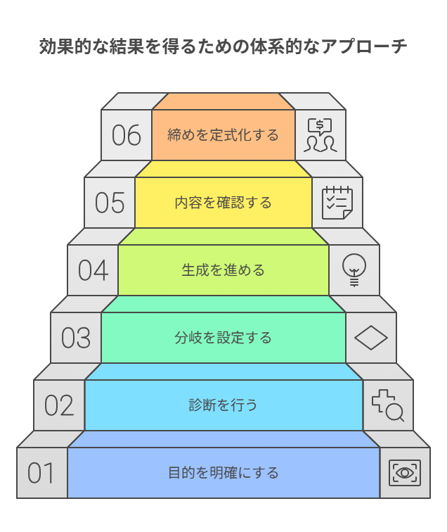 S0〜S5を6段で回す設計手順の全体像と狙いを示す