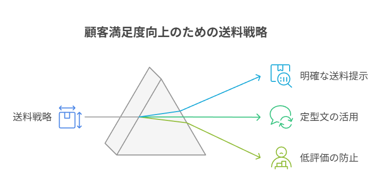 送料表記の三点固定や配送変更の一文、発送目安と定型メッセで誤解と低評価を防ぐ