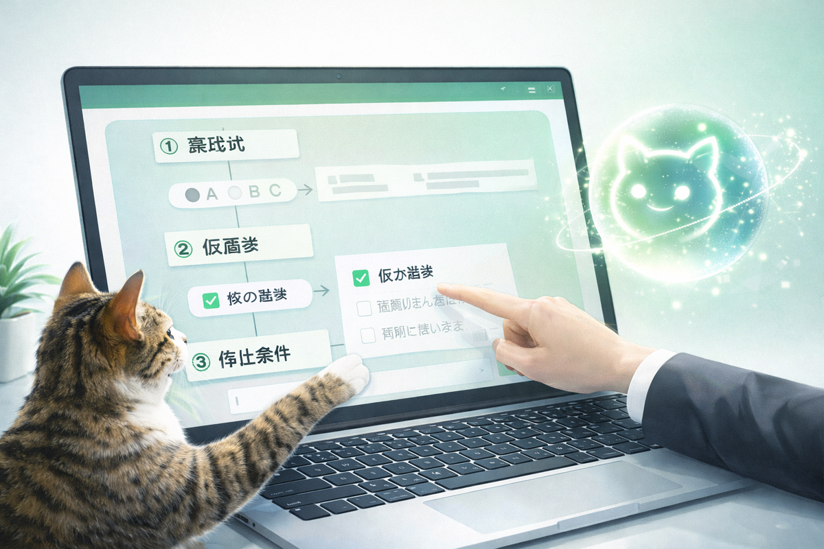 逆質問が準備不足や丸投げに見えないための、範囲宣言・役割分担・合意メモ運用をまとめたアイコンダッシュボード図。