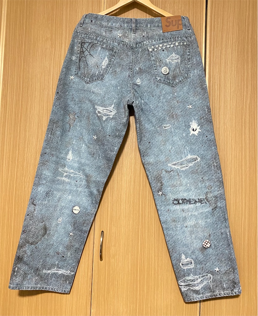 Supreme HJR Trompe L'oeil Loose Fit Jean - HYPE Timothy Supreme HJR Trompe L'oeil Loose Fit Jean - HYPE Timothy