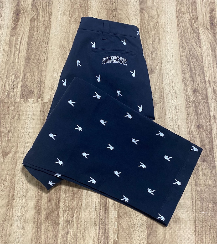 Supreme Chino Pant Black Playboy - HYPE Timothy