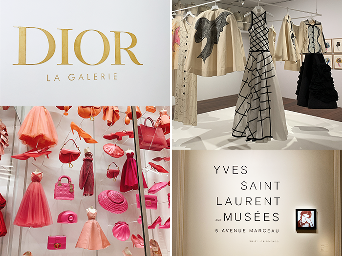 LA GALERIE DIORとYSL美術館
