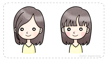 筆者がこうすれば良かったと思う髪型のイラスト 筆者がこうすれば良かったと思う髪型のイラスト