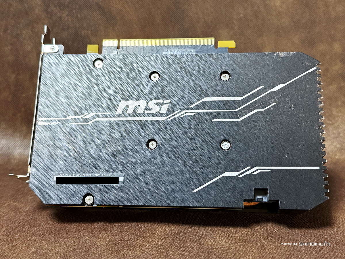 ジャンク4,000円の「RTX2060SUPER」を手にいれたよ！ - SHIROKURO