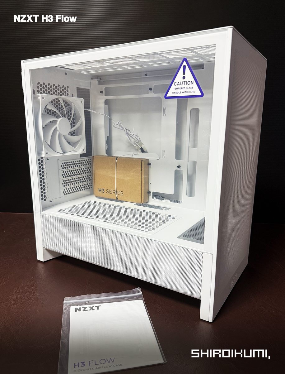 小さいけど高性能！NZXT H3 Flow ＆ Radeon9060xt 16gbでつくる白PC