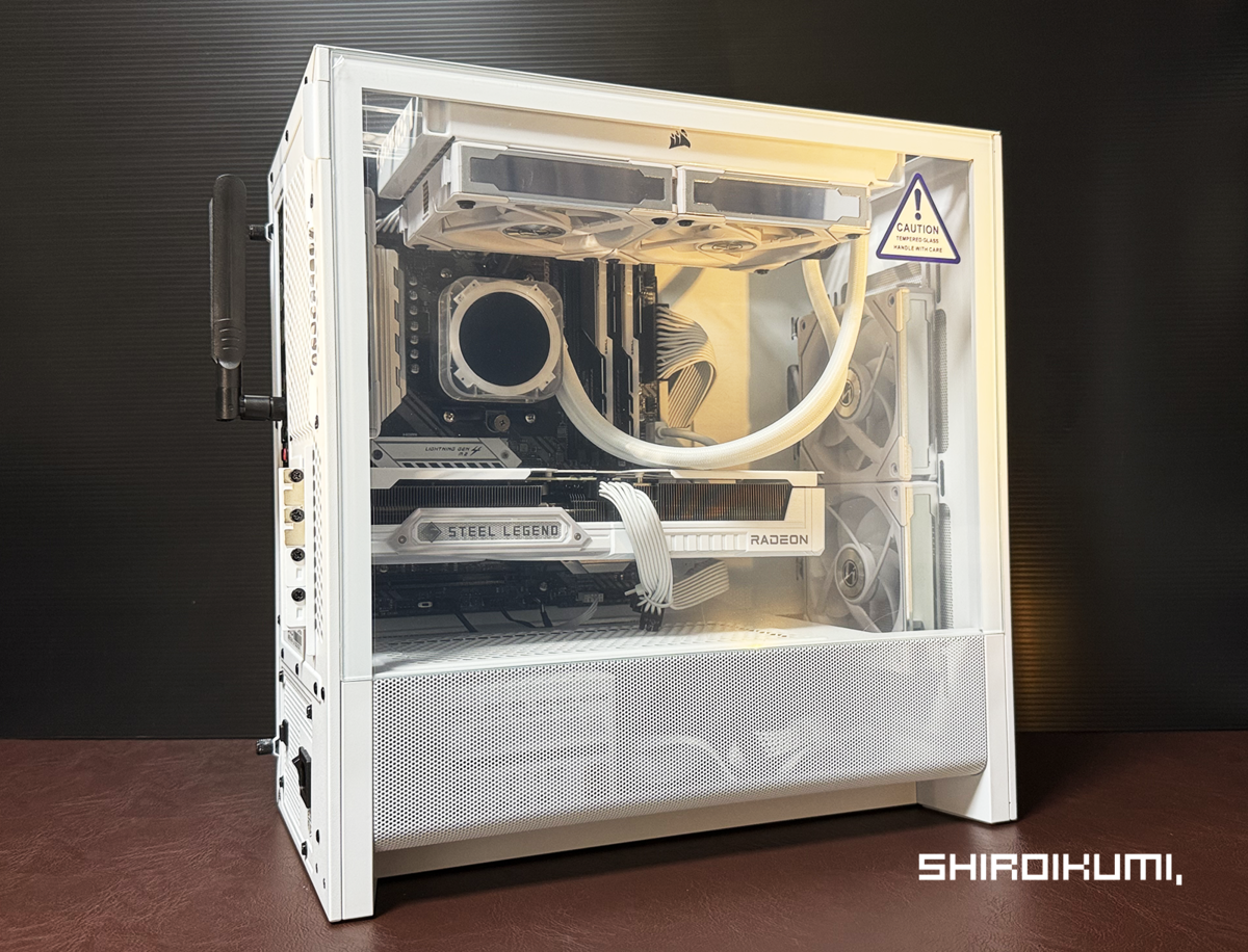 小さいけど高性能！NZXT H3 Flow ＆ Radeon9060xt 16gbでつくる白PC 