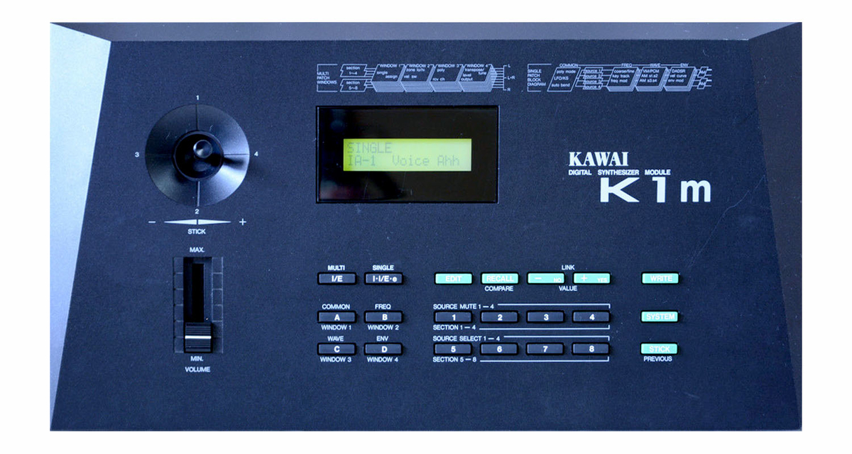カワイ やむをえ KAWAI K1m シンセモジュール 取説WAVEリスト有 