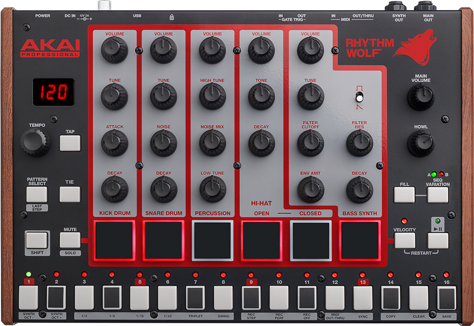 AKAI Professional RHYTHMWOLF アカイ リズムウルフ 操作方法 その1 