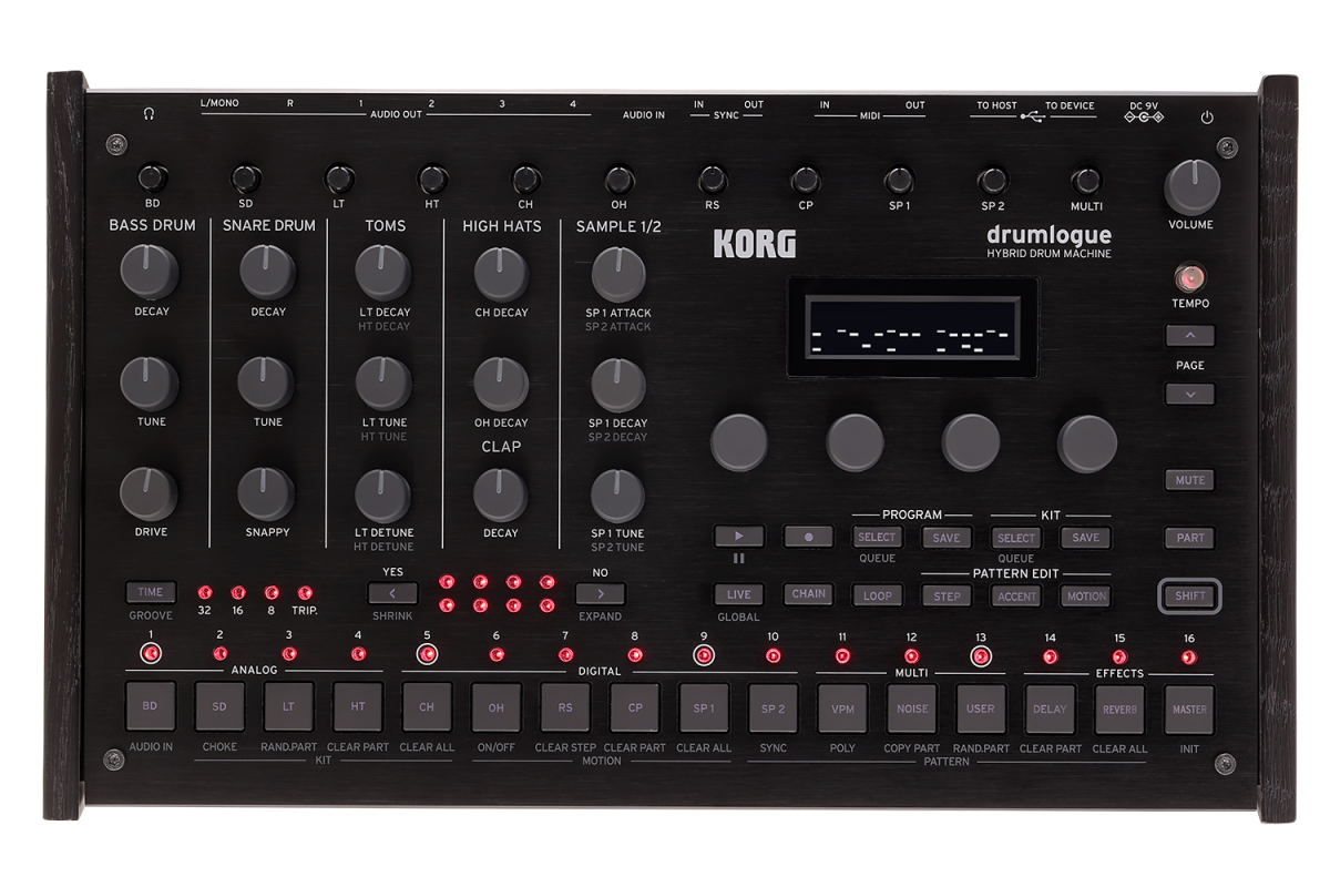 KORG drumlogue ドラムローグ コルグ 操作方法 その1 〜基礎操作