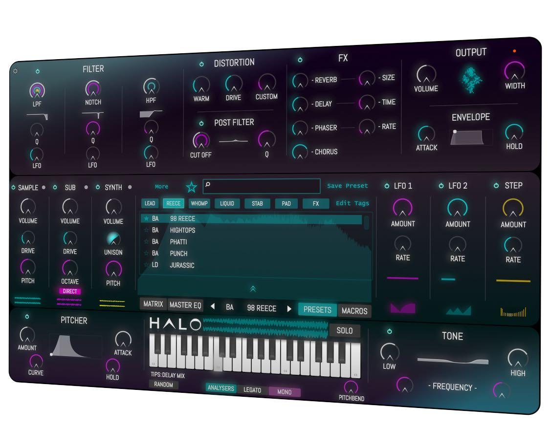 DHPlugins HALO2 Hybrid Synth Rompler 操作方法 その1 〜基礎操作編～｜初心者でもわかる 解説