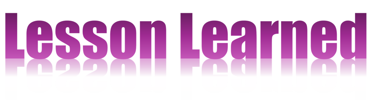 Lesson Learned（学んだこと）を表す文字イメージ。Total Lossでも自動車保険の提示額は固定ではなく、再査定や追加資料で変動することを示している