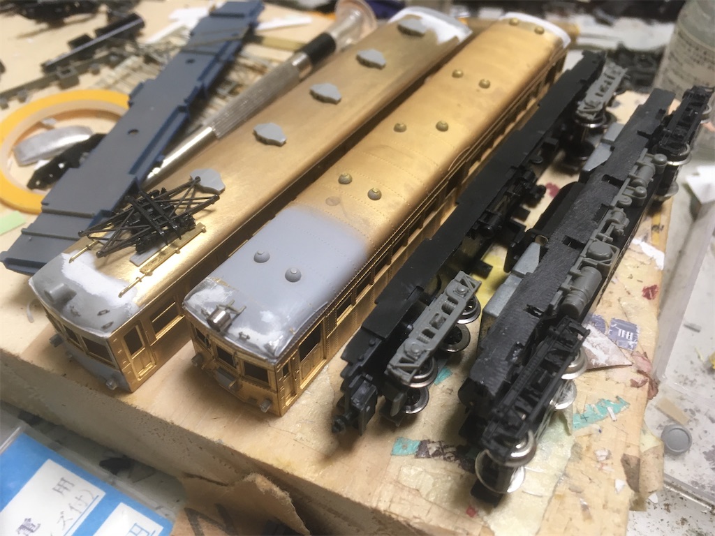 Nゲージ 西武221形+151形2連をkitcheNキットベースで製作！ - 傘