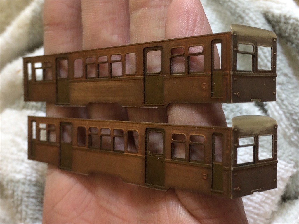Nゲージ蒲原鉄道モハ91(しもたか企画製キット組立) 制作記 - 傘
