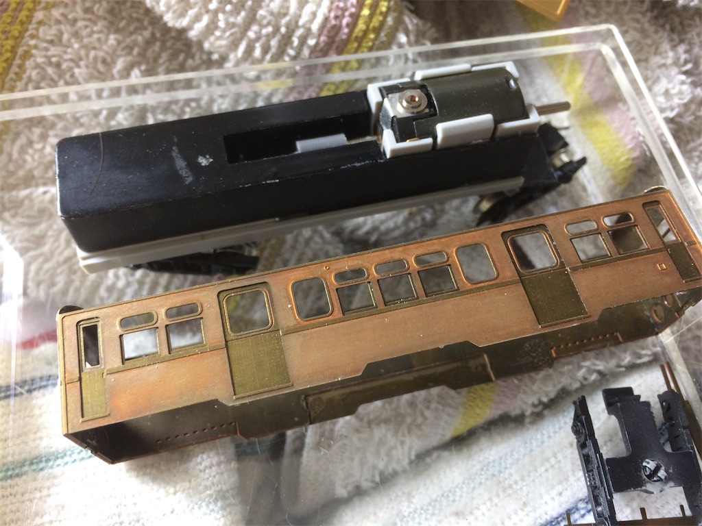 Nゲージ 蒲原鉄道モハ91 真鍮キット組立品 精密加工品 西武鉄道 Nゲージ蒲原鉄道モハ91(しもたか企画製キット組立) 制作記 - 傘