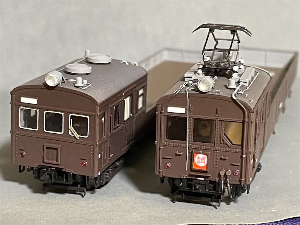 Nゲージ 国鉄クモル24+クル29 旧型国電配給電車を製作！ - 傘縫みたち