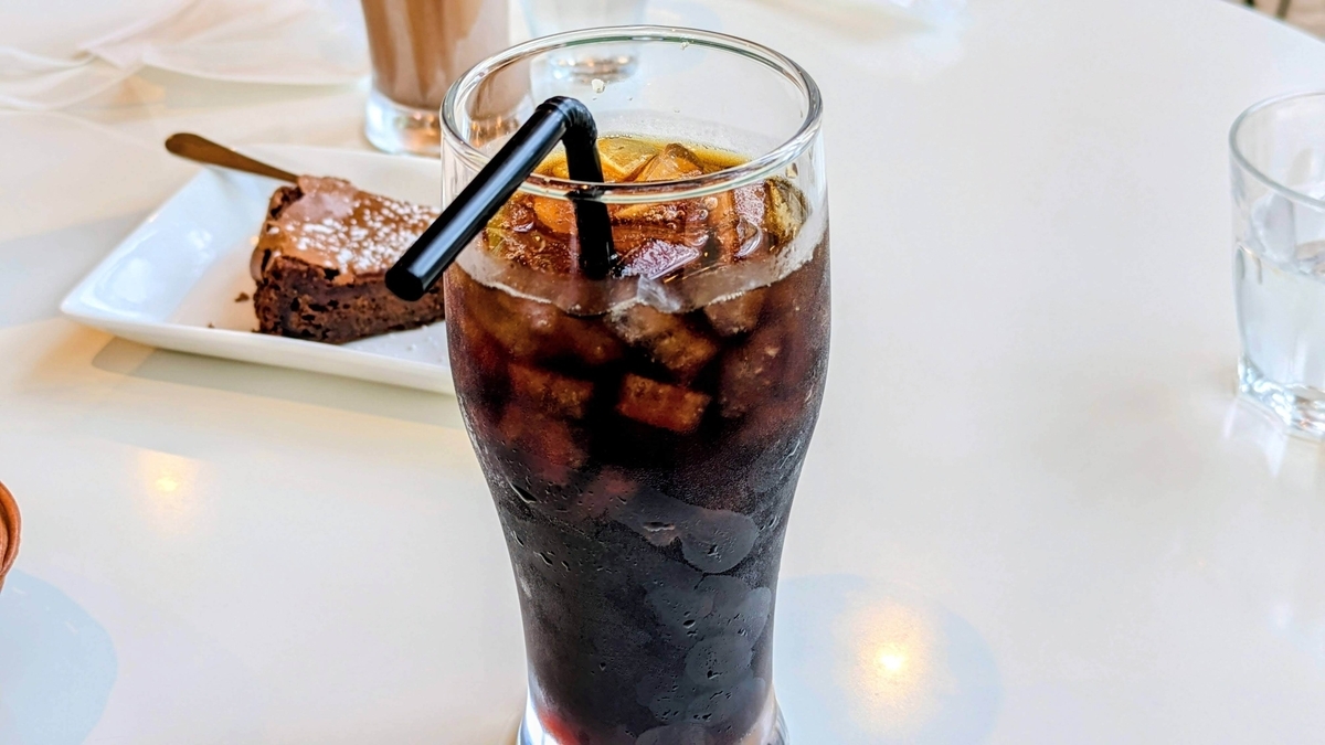 水出しコーヒー。すっきりとした後味で本格的な美味しさでした