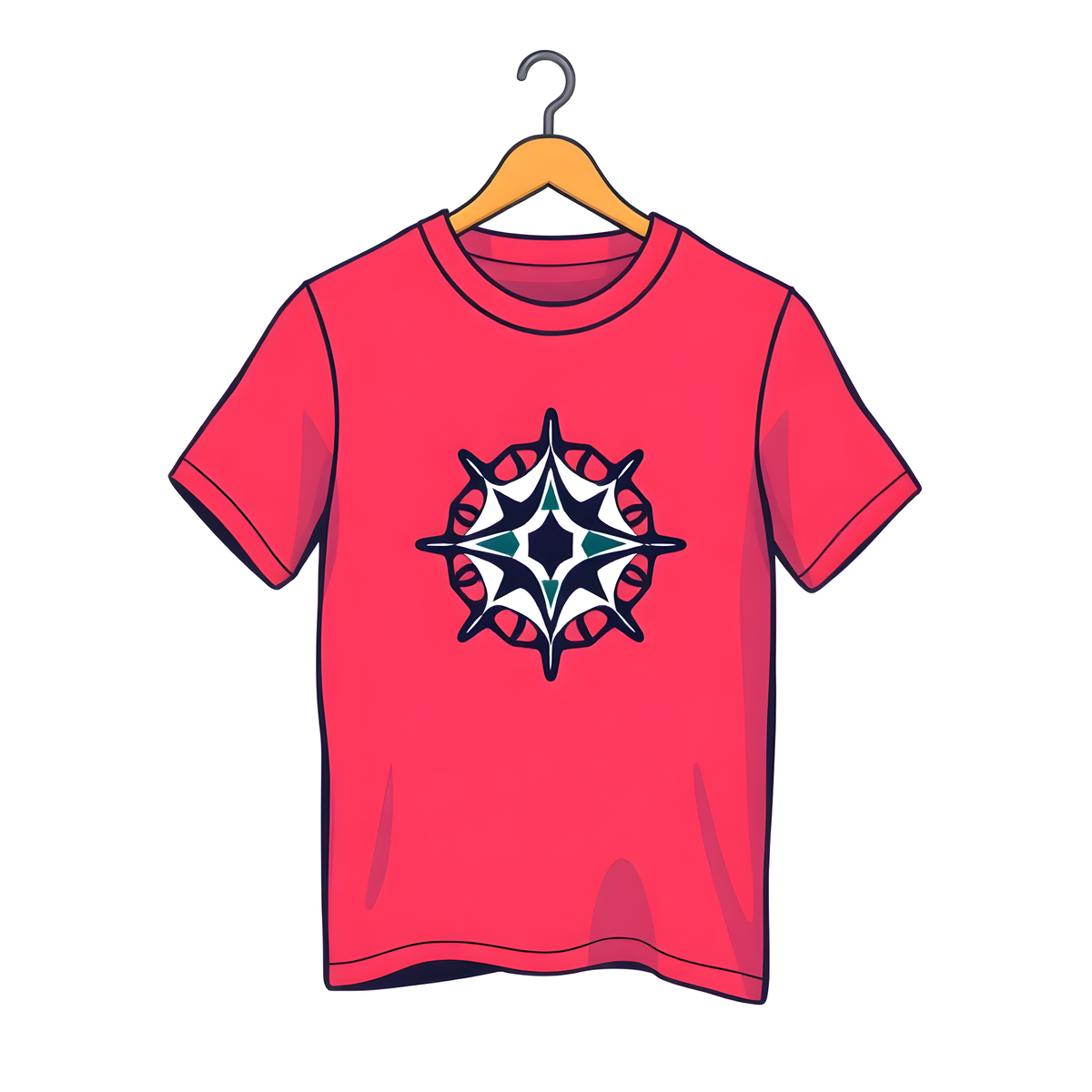 alt="ハンガーにかかっているTシャツ"