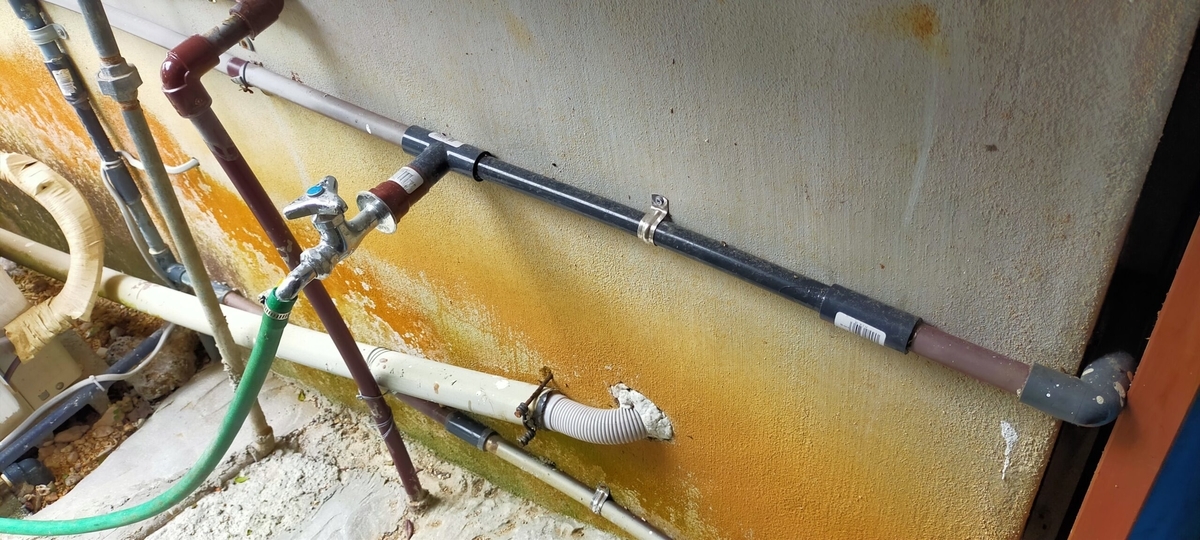 水道管蛇口設置