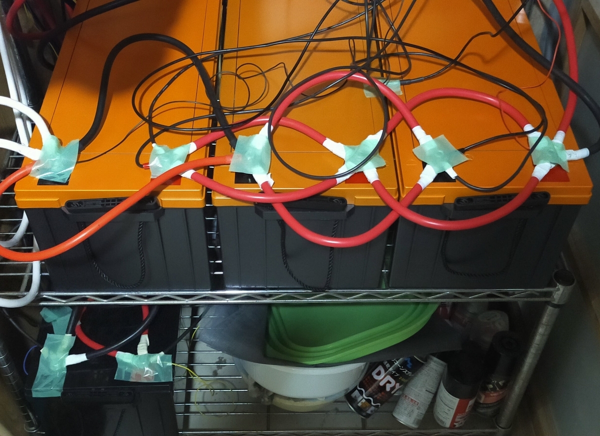 リン銑鉄リチウムイオンバッテリー200Ah×4台