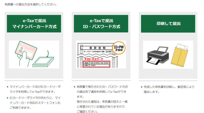 国税庁 確定申告書等作成コーナー