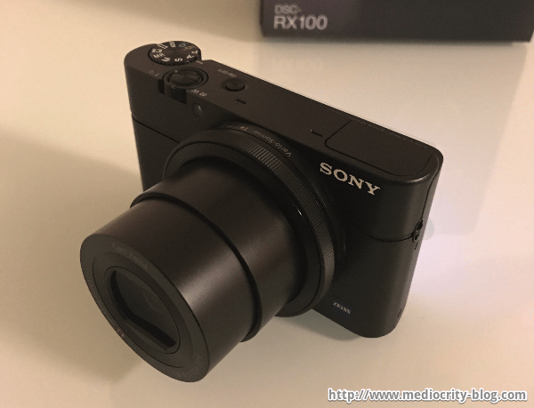 rx100 前面(電源投入後) 高級コンデジrx100本体