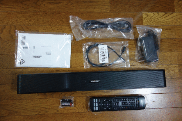 BOSE solo 5の同梱物 BOSE solo 5の同梱物