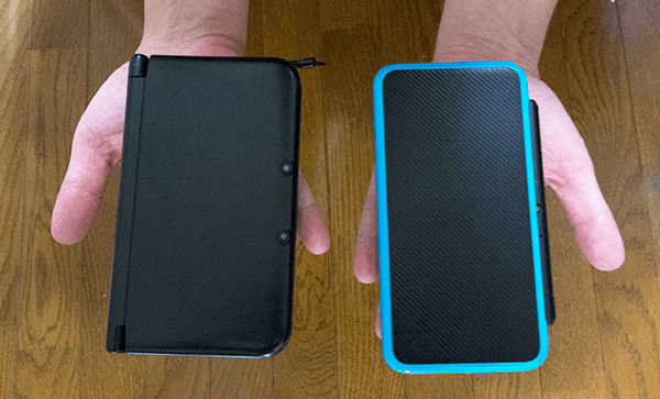 New 2DS LLと3DS LLの重さ比較 New 2DS LLと3DS LLの重さ比較