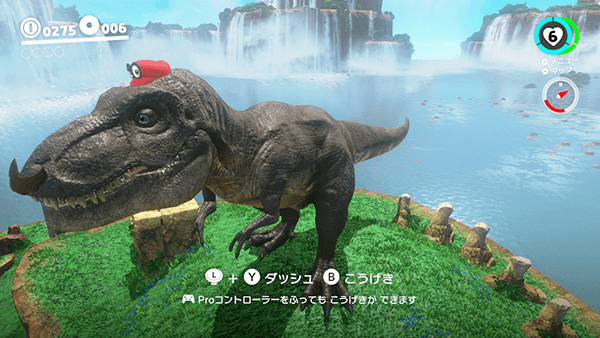 ティラノサウルスをキャプチャー ティラノサウルスをキャプチャー