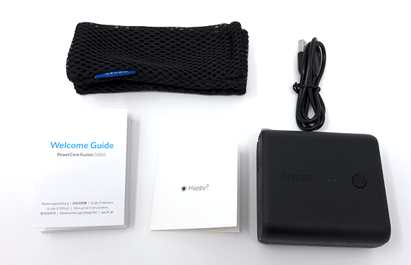 PowerCore Fusion 5000の内容物 PowerCore Fusion 5000の内容物