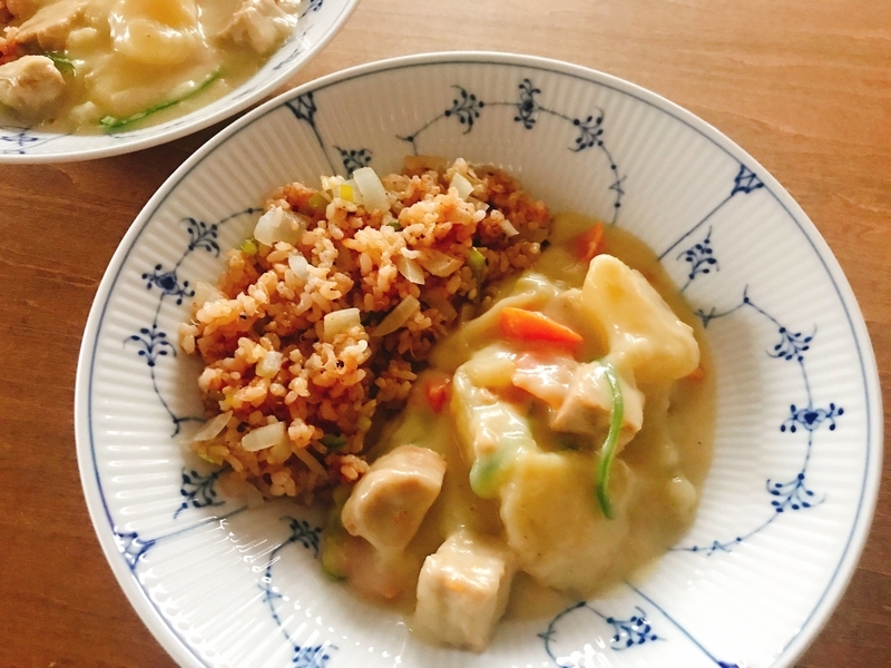 ルーなし 鶏肉なし プラントミルクで作る ホットクックで作るベジタリアン クリームシチュー ホットクックとヘルシオでつくるごはん日記