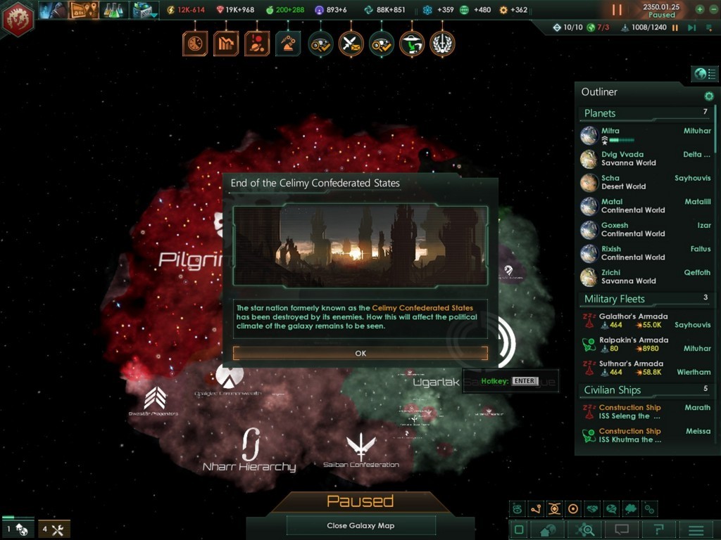 Stellarisプレイ日記 没落帝国との戦い 君ゲーム僕ゲーム