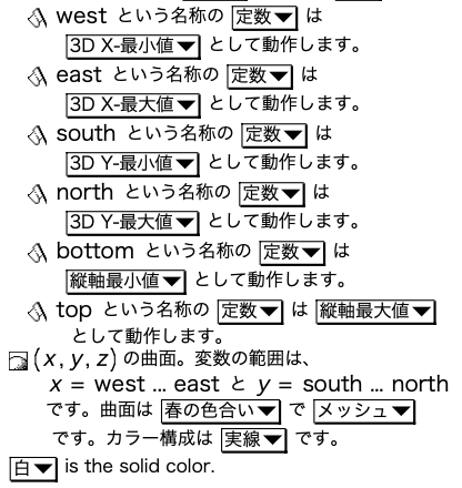 Livemath 数式から曲面を描いてみた(LiveMath) - 理系ツールのクールな使いこなし