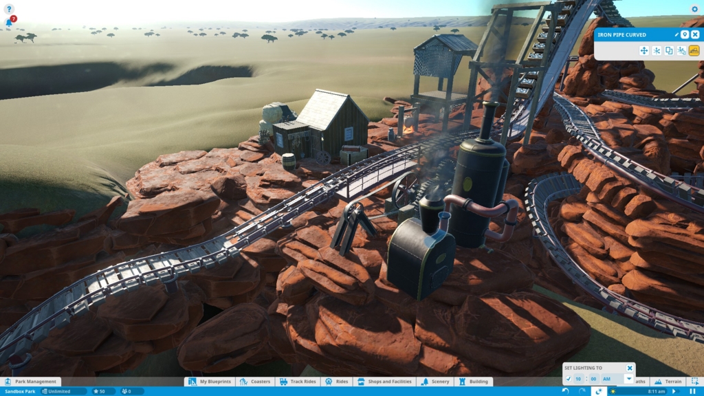 Planet Coasterでビッグサンダーマウンテンを作っていくよ 装飾の追加 最新ゲームやマイナーゲーをやってくよ