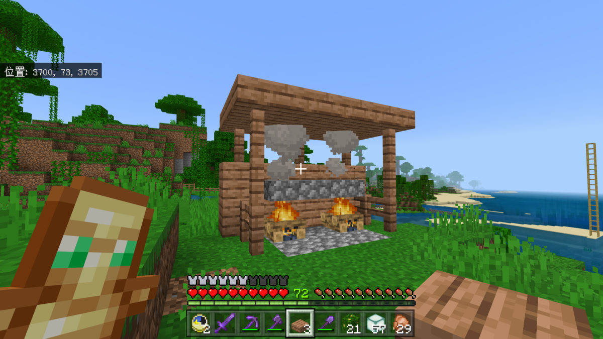 ネコクラのminecraft Beやっております 217 ジャングルに少し建築します ネコクラのminecraft Beやっております