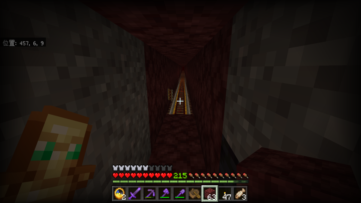 ネコクラのminecraft Beやっております 251 ネザー鉄道を少し伸ばします ネコクラのminecraft Beやっております