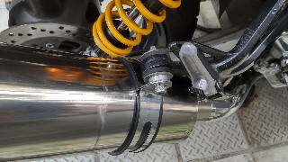 チタンサイレンサー交換（テックサーフ ジークス・スリップオン