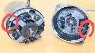 スターターモーター分解点検・グリスアップと部品交換（油冷GSX-R系
