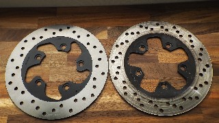リアブレーキディスク交換（サンスター プレミアムレーシングΦ240 品番