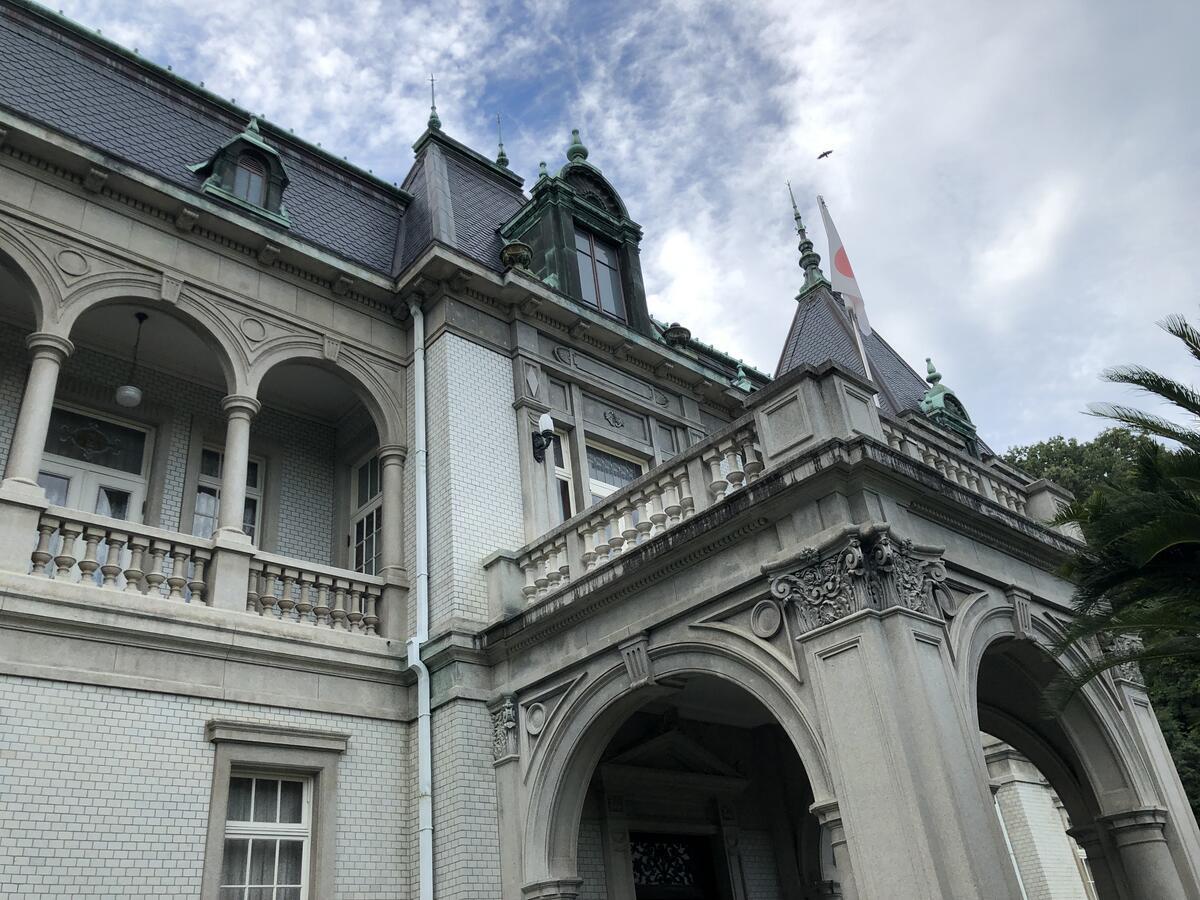 昭和レトロ洋館「萬翠荘」　着色模型 愛媛・松山の迎賓館『萬翠荘』。明治・大正期に“世界を見てきた”人々が