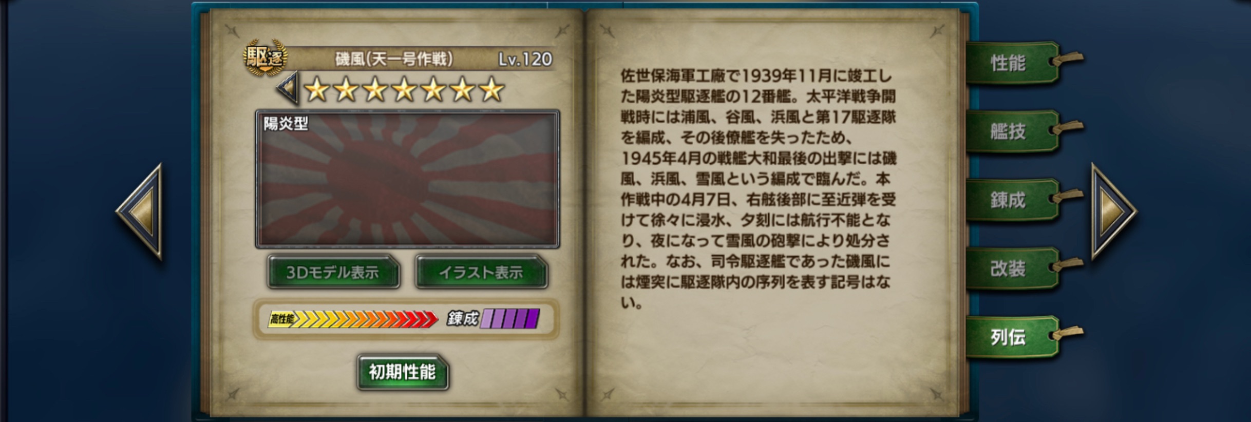 磯風(天一号作戦):列伝 ShimakaToze-history