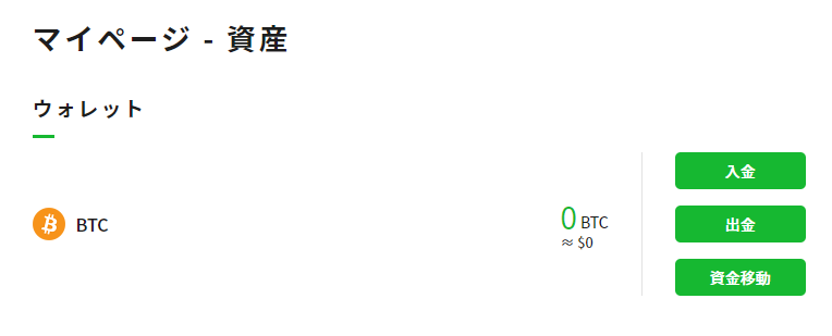資産は0BTCに!