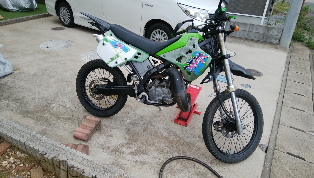 kdx125レストア&カスタム㉚ 外装仮組み - KDX125SRのレストア&カスタム