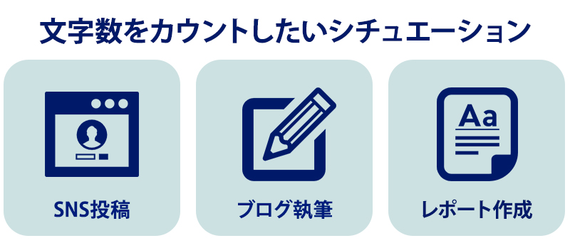 文字数カウントシチュエーション