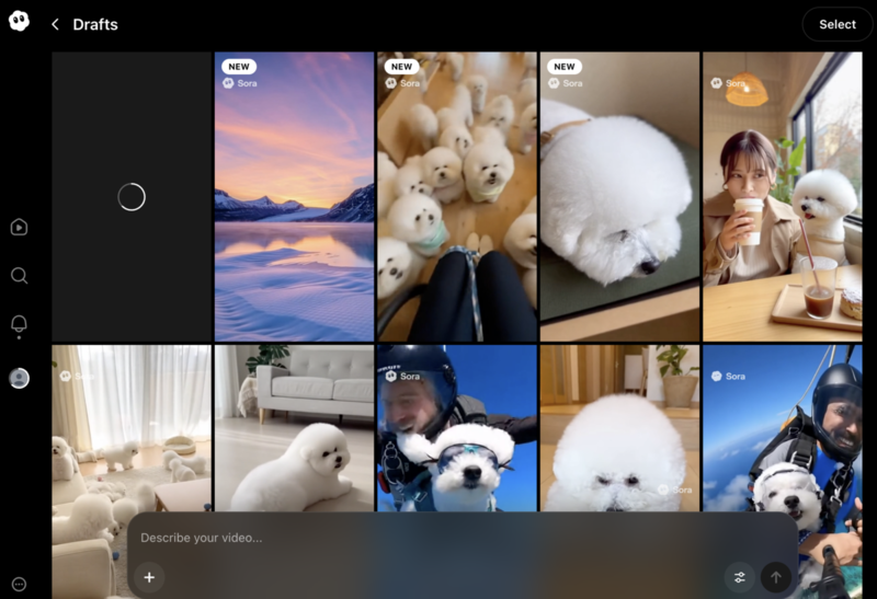 下書きが作成されます
