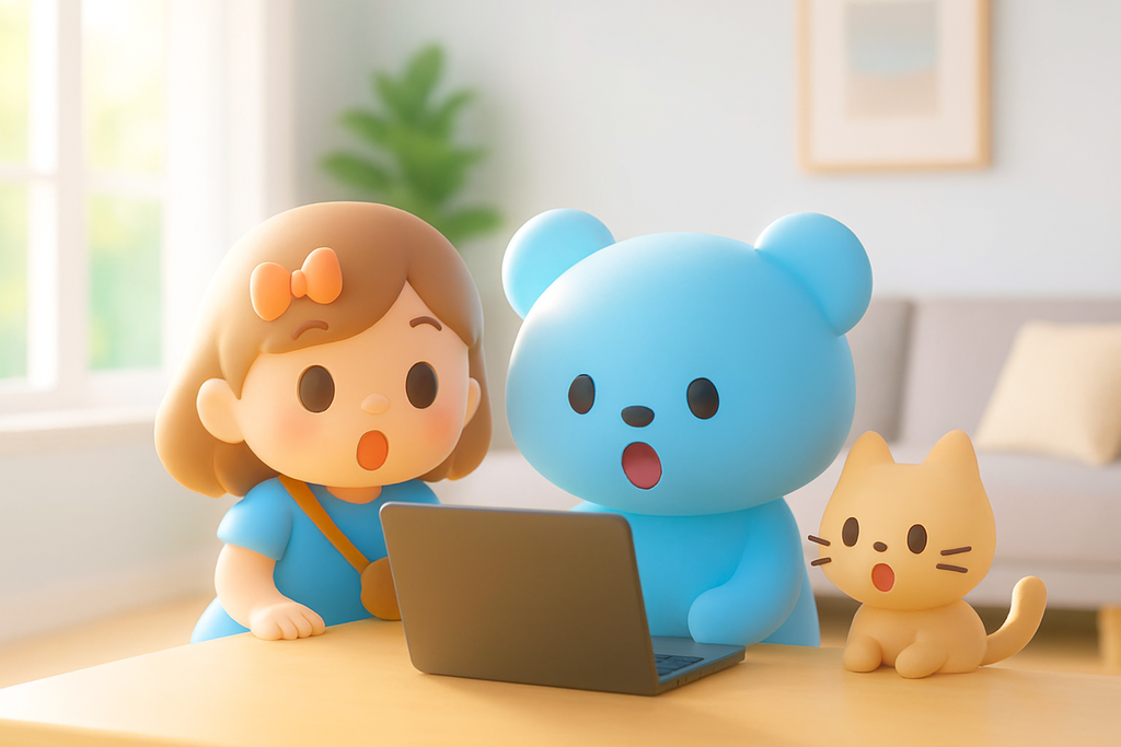 パソコンで想像が広がるイメージ