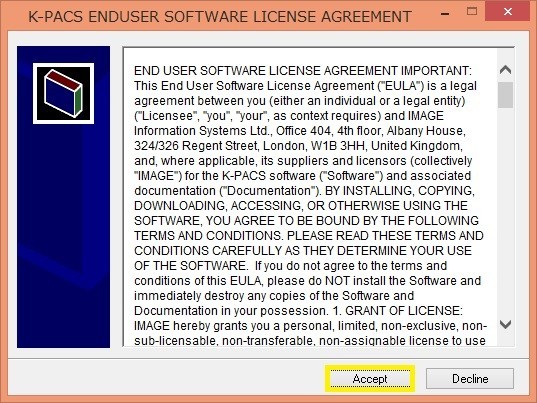 インストーラーの起動